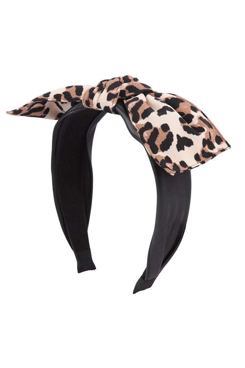 CHEETAH BOW HEADBAND