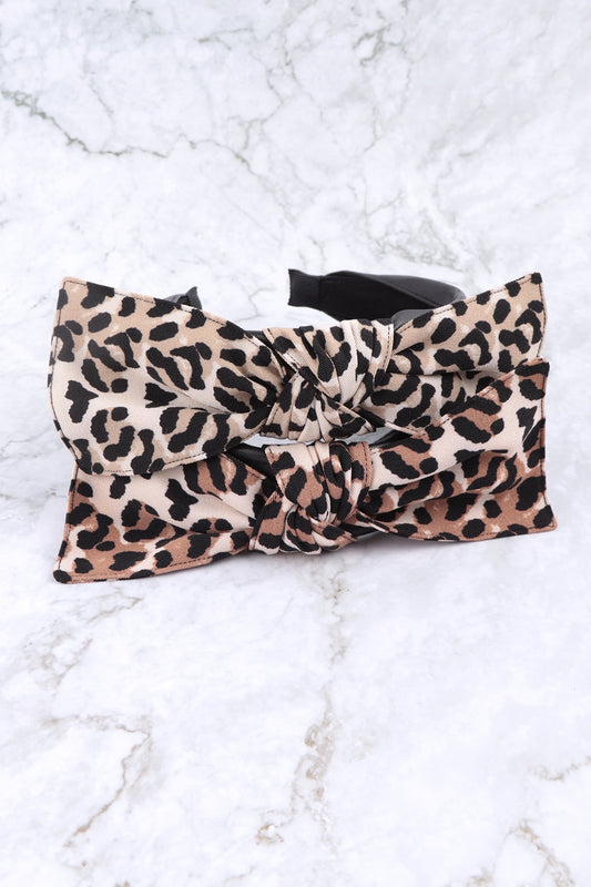 CHEETAH BOW HEADBAND