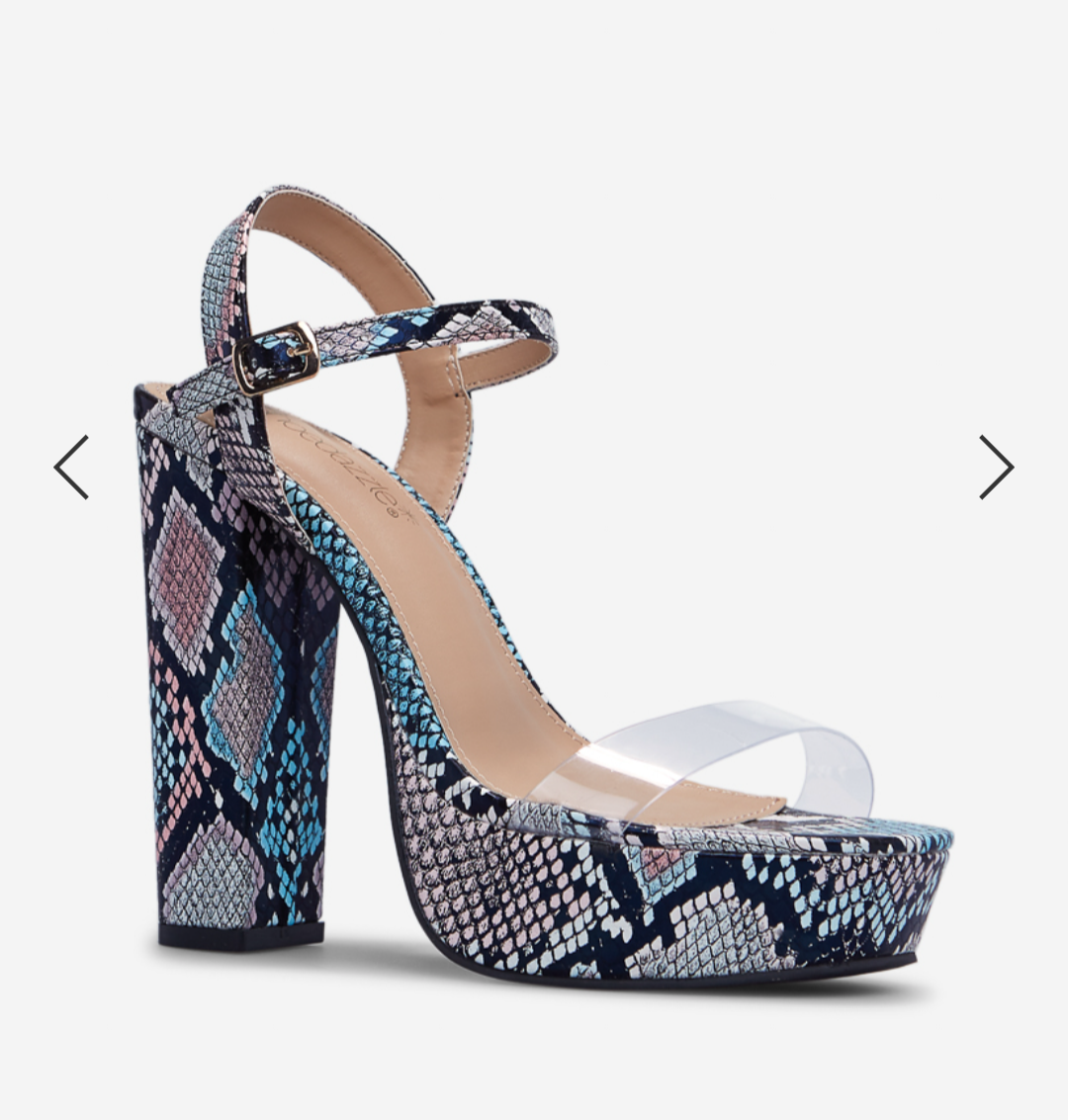 Multi-Color Snake Print Sandal