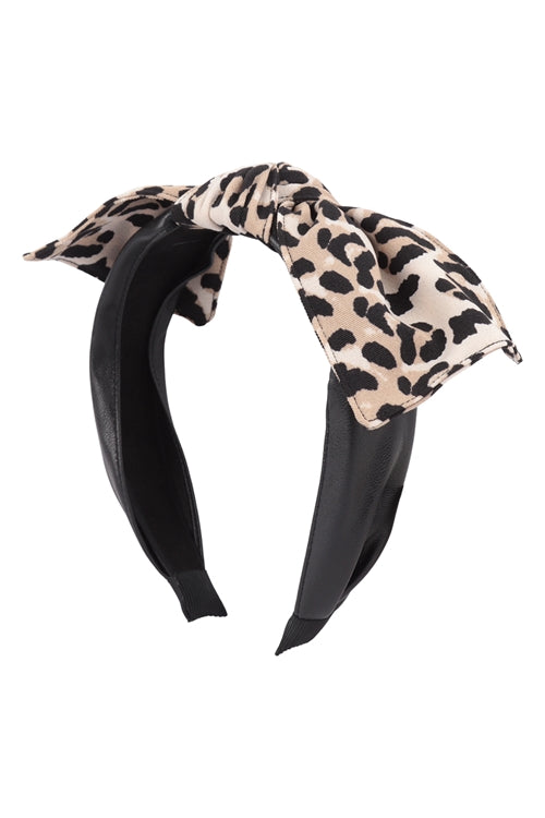 CHEETAH BOW HEADBAND