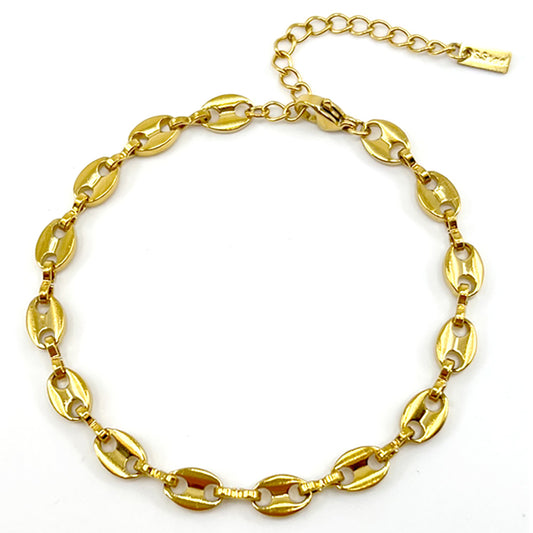 Stainless Steel Mariner Link Chain Bracelet
